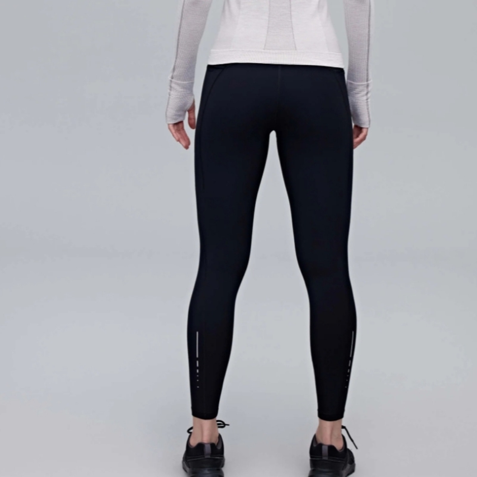 Neiwai Active Black Ski Leggings Base Layer Performance Pants Medium 4 Nwt — image 2 of 8